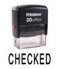 Printtoo CHECKED Self Inking Rubber Stamp Office Stationary Custom