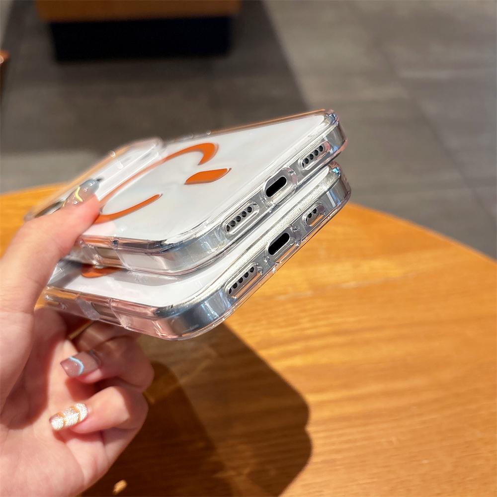 Transparent for Magsafe Hard PC Case for iPhone 17 Pro Max Air Magnetic Wireless Charging Candy Color Clear Ultra Slim TPU Cover