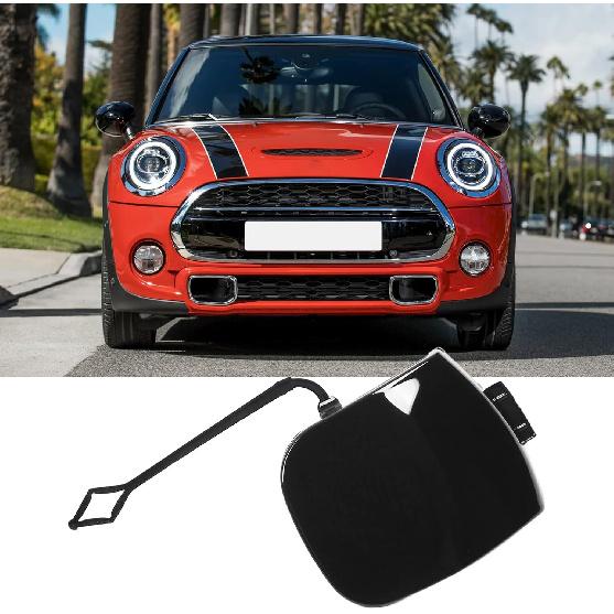 Front Right Bumper Tow Hook Cover, 51117337796 Towing Eye Cover Tow Eye Hook Cover Replacement for F55 F56 F57 S Four Door Hatchback Convertible