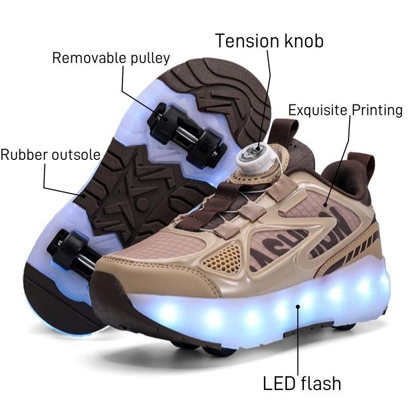 Luminous Children's Roller Skates Quadruple Wheel Summer Boys Girls Sports Shoes Detachable Wheels For Students