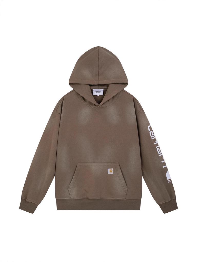 Классическая унисекс толстовка Carhartt с принтом Кирина на рукаве