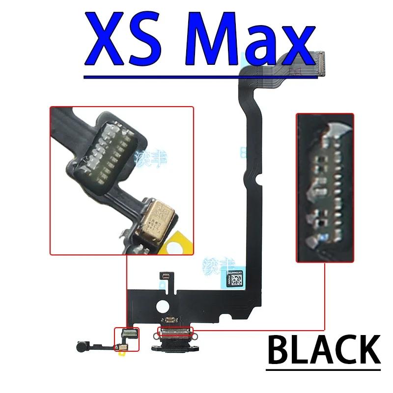 USB Port Charger Dock Connector Mic Cable for IPhone X Xr Xs Max 7 8 Plus Dock Charging Flex Module