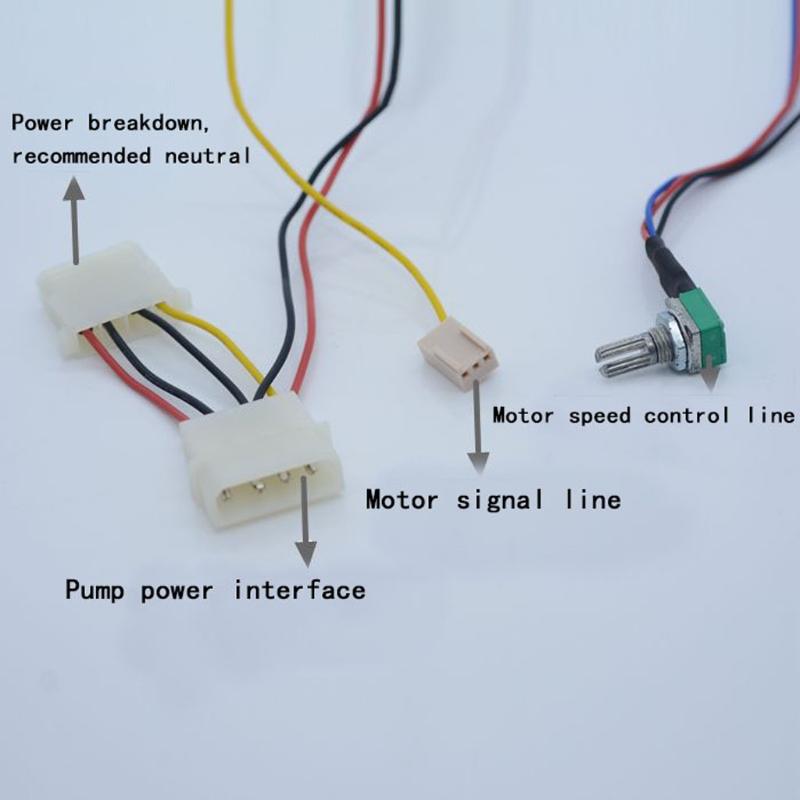 SC600 12V 10W for DC Water Pump 600 L/H G1/4" Input and Output Use for Water Cooling With Holder
