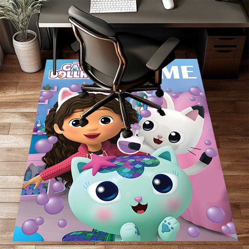 Custom Gaby's Bubble House Mat Personalized Name, Polyester Washable Indoor Entryway Rug, Gift for Christmas, Easter, Thanksgiving Day