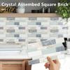 Peel Stick Floor Tiles 12Pcs Self?Adhesive Tile Stickers, 2D Waterproof Oil?Proof Wall Decals with Wear Resistant Decorative Sheets Xmas Tree Faux