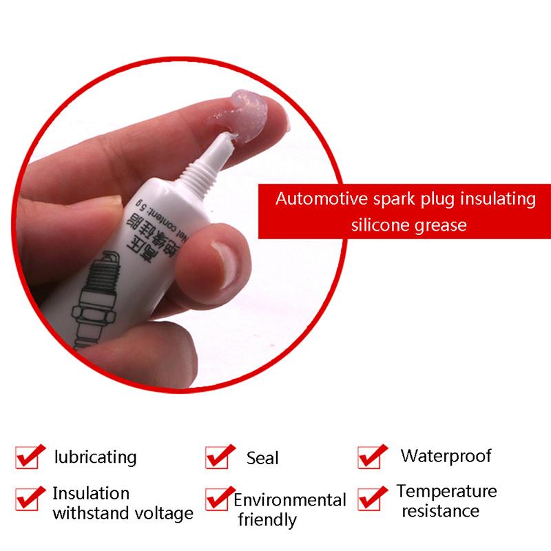 Автомобильная свеча зажигания Высоковольтная Изолирующая Силиконовая Смазка Катушка Зажигания Автомобильная Свеча Зажигания Устойчивость к Высоким и Низким Температурам Коррозионная Стойкость