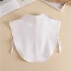 Linbaiway Women's Embroidered Detachable Blouse Tops Collars Shirt Fake Collar Lace Beads False Collar Sweater Half Shirt Decor