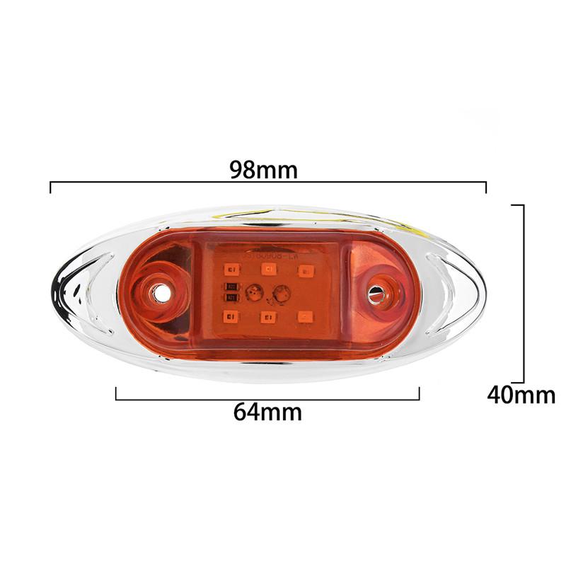 2/4 шт 24 В светодиодные боковые габаритные огни предупреждающие задние фонари автомобильные внешние огни прицеп грузовик грузовик белый/желтый/красный