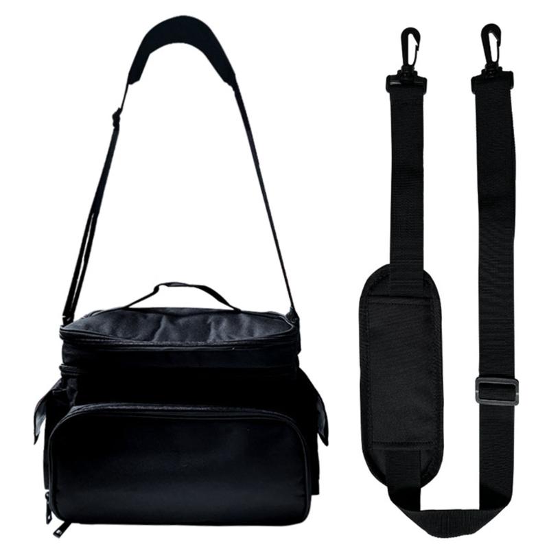 Двухслойный ящик для хранения швейных принадлежностей, водонепроницаемый, износостойкий тканевый органайзер для рукоделия с плечевыми ремнями