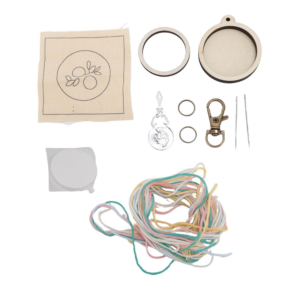 Мини Деревянный Вышивальный Пяльцы Брелок Маленькое Кольцо Крошечные Материалы для Изготовления Ювелирных Изделий для Ожерелья Серьги Подвески Круглый