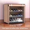 Multi-Layer Steel Shoe Rack: Dustproof, Economical Storage Solution for Dorms and Homes