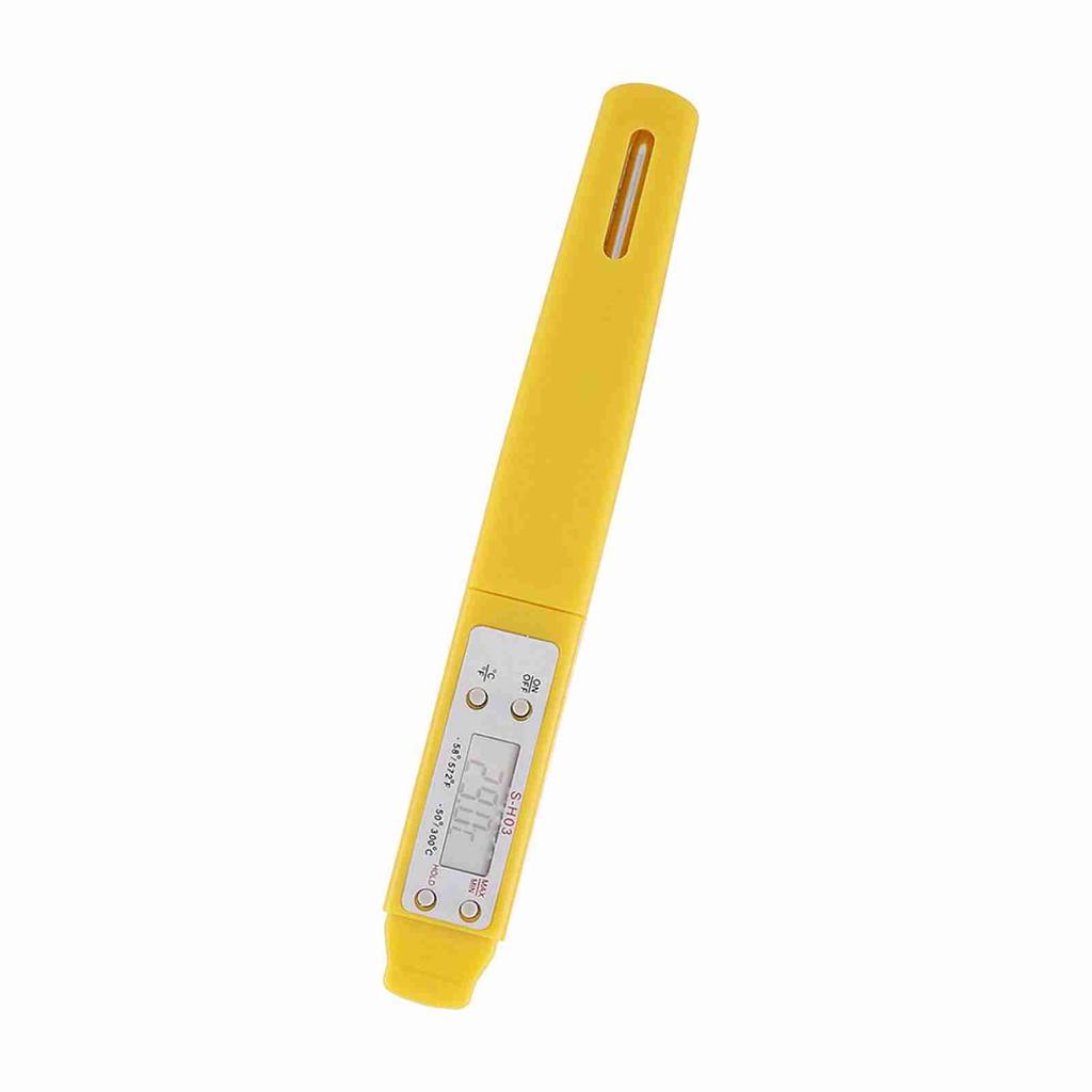 1 шт. мгновенный цифровой пищевой термометр для кухни, приготовления пищи, барбекю, мяса, зонд(желтый)