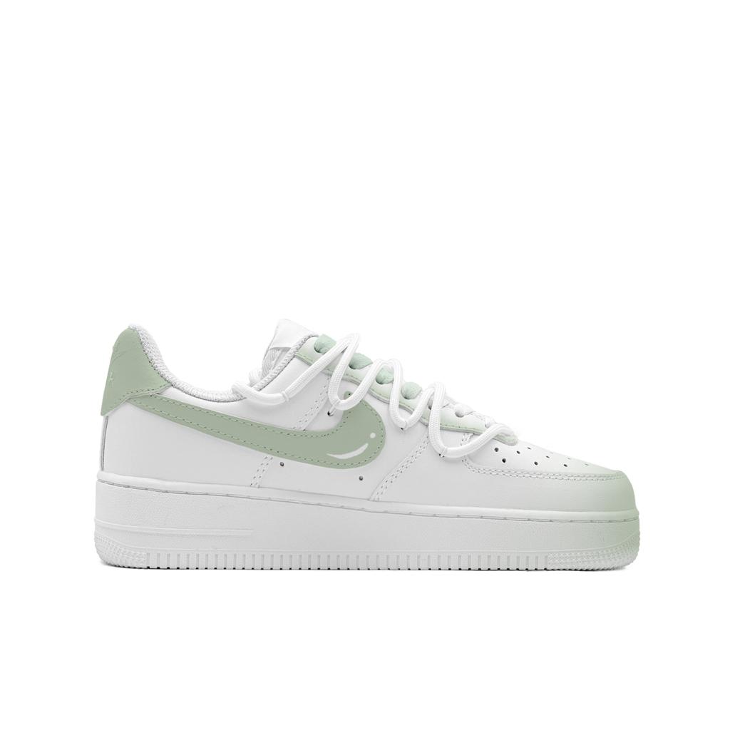 Nike Air Force 1 Green Unripe Love Slip Resistant Abrasion Resistant Slip Resistant Abrasion Resistant Low top CW2288-111(Team403-)