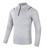 Outdoor Half Zipper Stand Up Collar Men's Sports Round Neck T-shirt Men's Spring and Autumn Quick Drying Long Sleeved New Casual Top