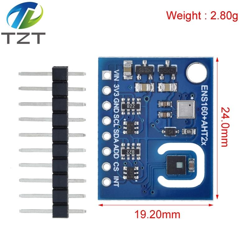 1/3PCS ENS160+AHT21 CARBON Dioxide CO2 eCO2 TVOC Air Quality And Temperature And humidity Sensors replace CCS811 For Arduino