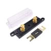 50A/80A/100A/250A/300A ANL Fuse Holder Transparent Fusible Link Car Fuse Box Bolt-on Fuse Holder Distribution Auto Accessories