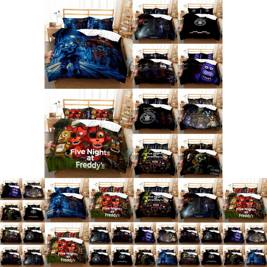 Пять ночей у Фредди Мультяшный медведь Постельный комплект Пододеяльник с набором наволочек