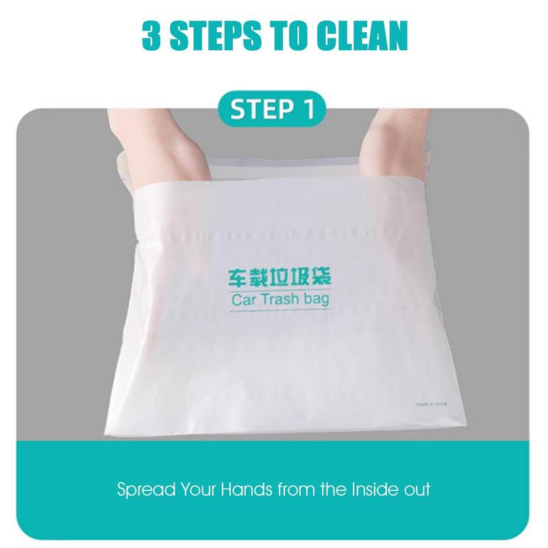 Наклейте на автомобильный мусорный мешок, герметичные мешки для мусора, 20/40 шт., водонепроницаемые, прочные, выдерживающие нагрузку, легко липкие, переносные мусорные мешки для