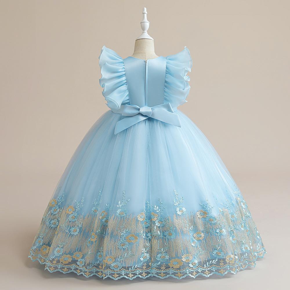Платье для маленьких девочек 3-14 лет, праздничные платья для девочек 8, 10, 12, 14 лет, платье принцессы на день рождения, кружевное платье на крестины, одежда для малышей, белое платье для крещения