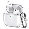 Чехол Seefox Airpods 4 для Airpods 4-го поколения, материал TPU, съемный, видимый светодиодный индикатор, возможность крепления и подзарядки, легкий чехол для Airpods 4
