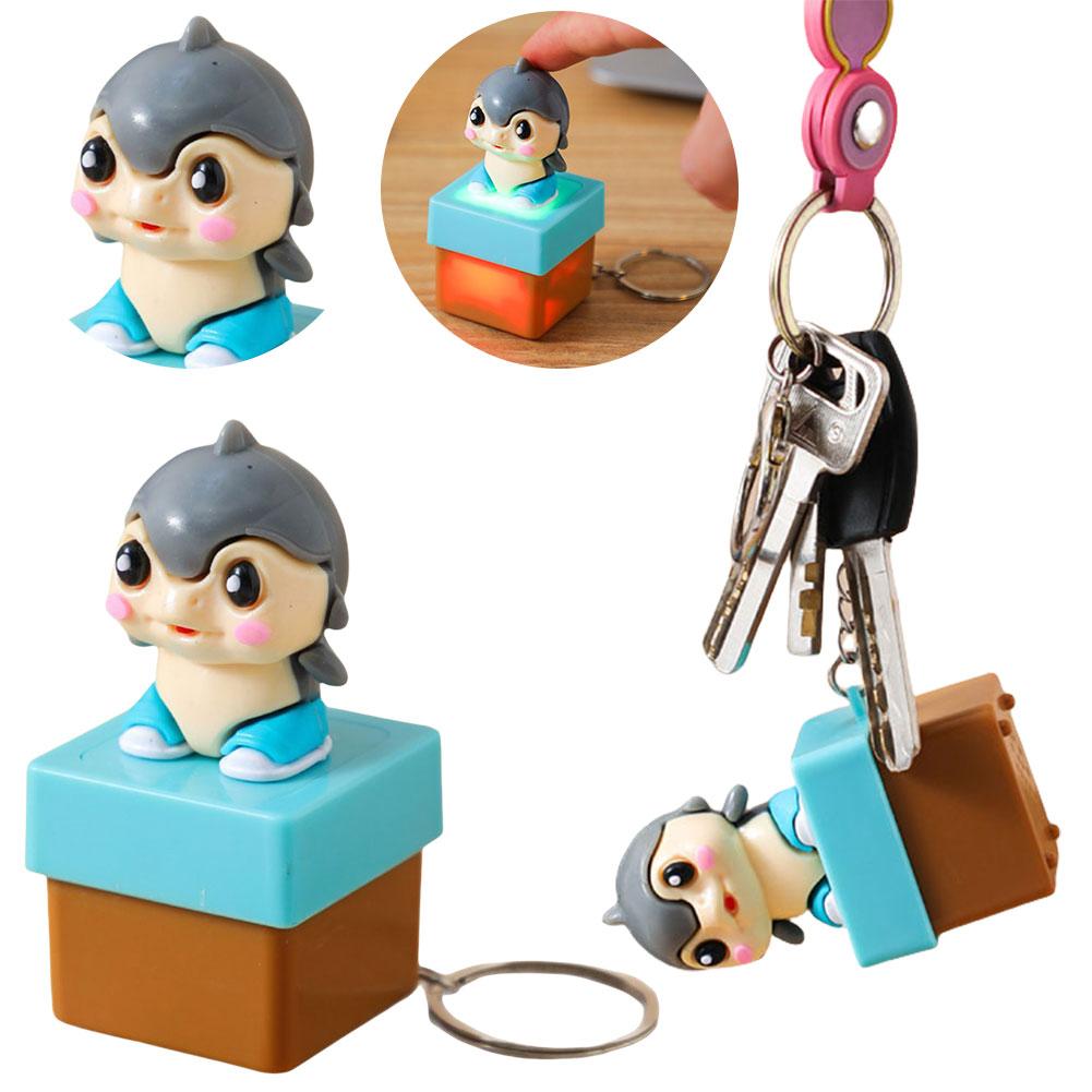 2025 Новый Тунг Тунг Тунг Деревянный Человечек Кнопка Брелок со Светящимся Звуком Брелок Подвеска Аниме Периферия Декор Подарки