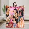 Плед Nicki Minaj Pink Friday 2 Tour Мягкий Модный Плюшевый Постельное Белье Пледы Для Домашнего Декора Пикника Фланелевое Покрывало Покрывало На Кровать