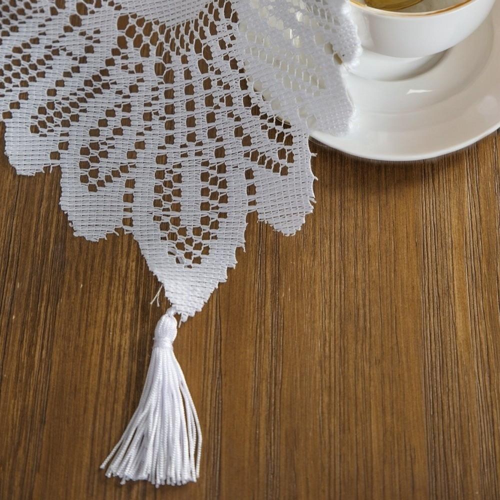 Lace Dining Table Mat Solid Color Table Decoration New Table Runner Home Decoration