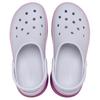 Crocs Сабо с круглым носком, на толстой подошве, с отверстиями, женские, белые, фиолетовые, 211355-5BV