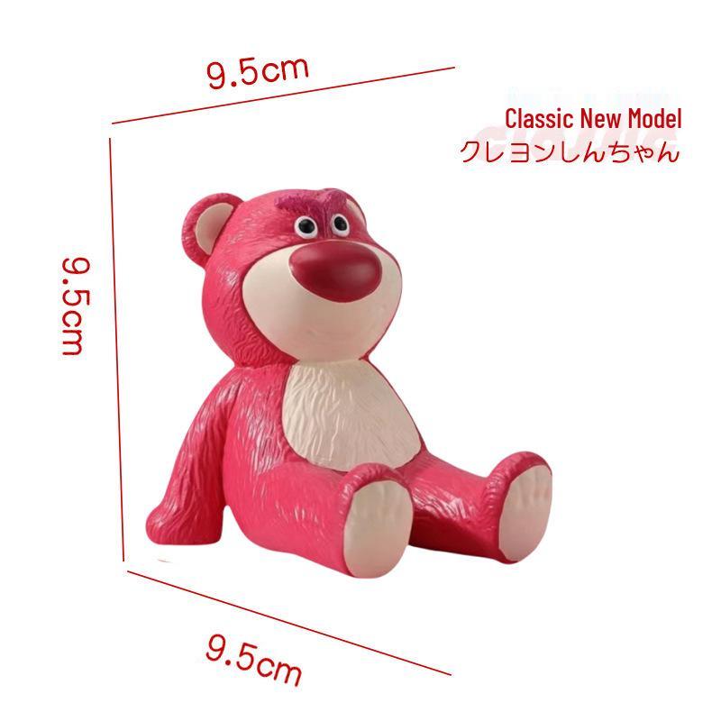 Crayon Shin-chan Tablet Stand: Lazy Person Anime Figure Trendy Toy and Cute Doll Ornament.