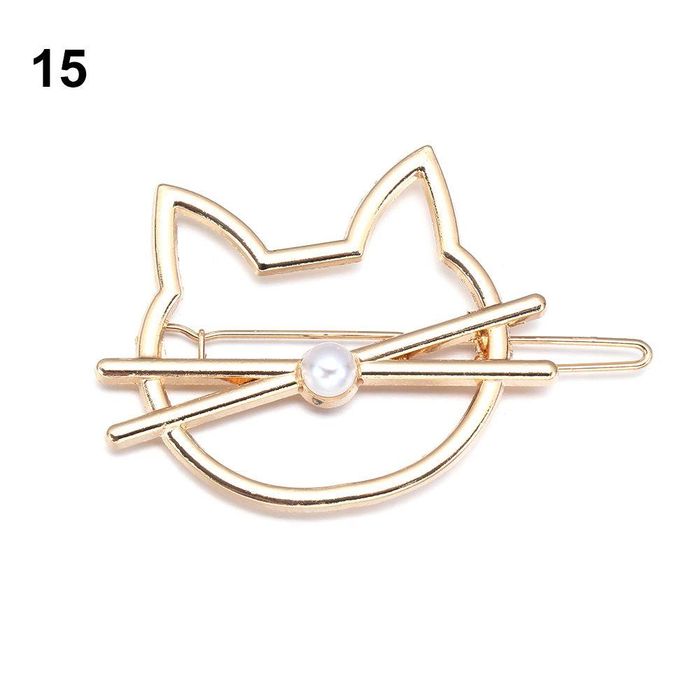 Gift Shiny Hair Accessories Snap Barrette Metal Hair Pin Hairgrip Girls Hair Clips