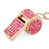with Lanyard Whistle Necklace Gold Bling Whistle  For Referees, Coaches, Teachers
