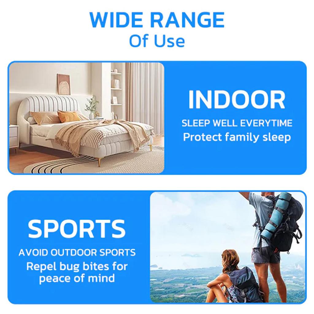 Портативный браслет-репеллент от комаров Высокочастотный ультразвуковой браслет от вредителей Часы-браслет против комаров Для детей Взрослых