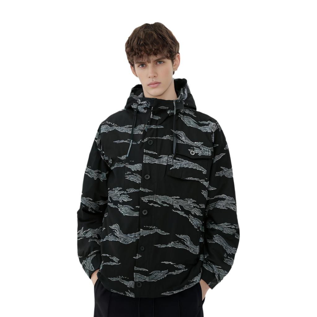 Vans Куртка с капюшоном и длинным рукавом, камуфляж "Тигровый окрас" VN0A36JLXGS