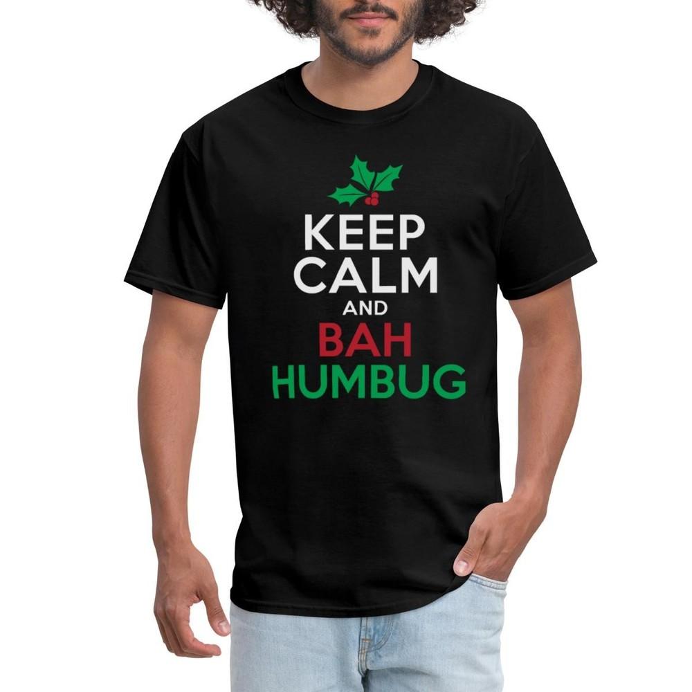 Keep Calm and Bah Humbug Xmas Men's T-Shirt Unisex T-Shirt