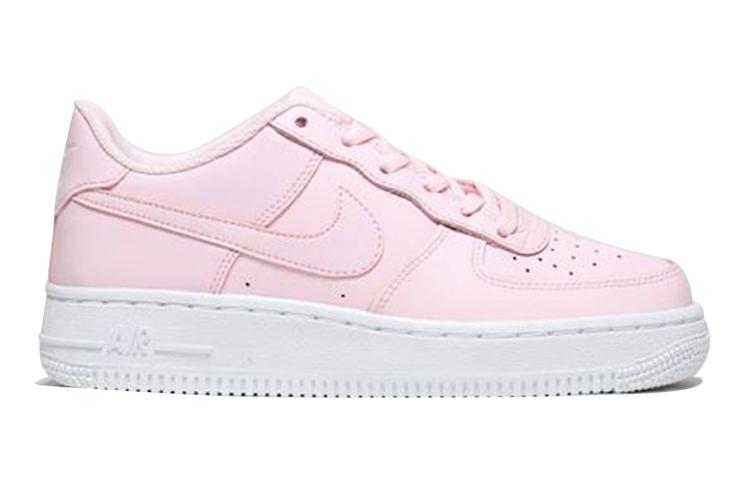 Nike Nike Air Force 1 Кожаные Низкие Детские Скейтбордические Кроссовки Розовые Подростковые CT6389-600