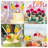 50 шт. Коктейльные зонтики Коктейльные палочки Красочные зонтики для фруктовых напитков Мини-зонтик Зубочистки Гавайские принадлежности для вечеринок