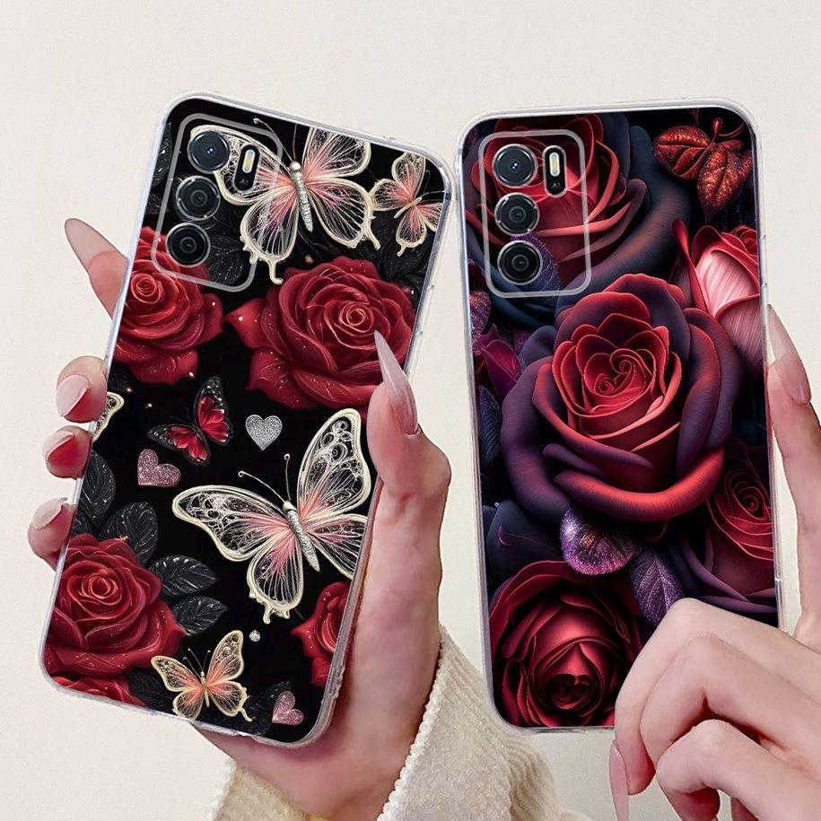 Чехол для Oppo A16 A16s CPH2269 CPH2275 CPH2271 A 16, ТПУ Чехол, Модный Цветок, Мягкий Funda Для OPPO A54s CPH2273 Чехол для Телефона OppoA16