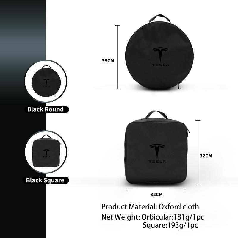 PAJL2 EV Car Valve Charging Cable Storage Box Electric Vehicle Charger Cables Carry Bag For Tesla Model 3 Y S X 2021 Roadster