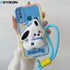 KEYSION Милый 3D мультяшный плюшевый чехол для VIVO Y17 Y15 Y12 Y11 со шнурком, мягкий силиконовый противоударный чехол для телефона VIVO Y11 2019