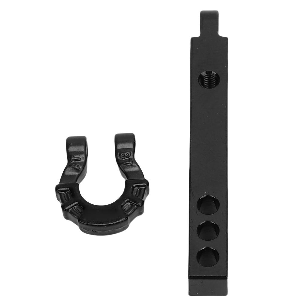 Metal RC Trailer Hitch Tow Hook High Strength Alloy Trailer Hitch Receiver for 1 8 1 10 RC Crawler Accessories Red