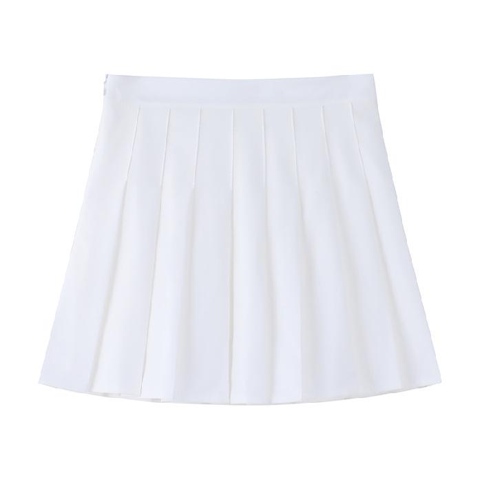 Pleated Skirt and Skirt for Women In Summer Fashion Korean Style High Waist Slim and Fresh Versatile Solid Color A-line Short Skirt for Summer