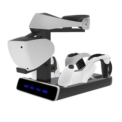 Подставка для зарядной станции PS VR2 со светодиодной подсветкой, контроллер, зарядное устройство, совместимое с Playstation 5, ручка геймпада, гарнитура VR