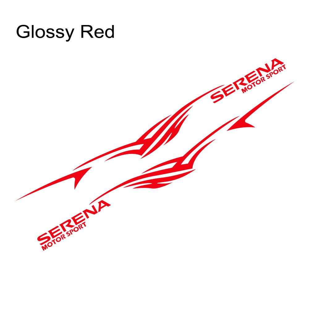 2 шт., наклейки на боковые двери автомобиля для Nissan Serena C23 c25 c26 c27, длинные полосы, автоспортивная графика, виниловые наклейки, тюнинг