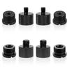 AIEX Microphone Thread Adapter, Microphone Stand Adapter for Camera Screw Monitor Microphone Stands, 8 Pieces: 58 Female To 38 Male, 38 Female To 58