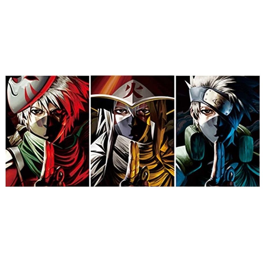 3D-лентикулярная аниме-картина: Академия Героев Наруто и Ван Пис