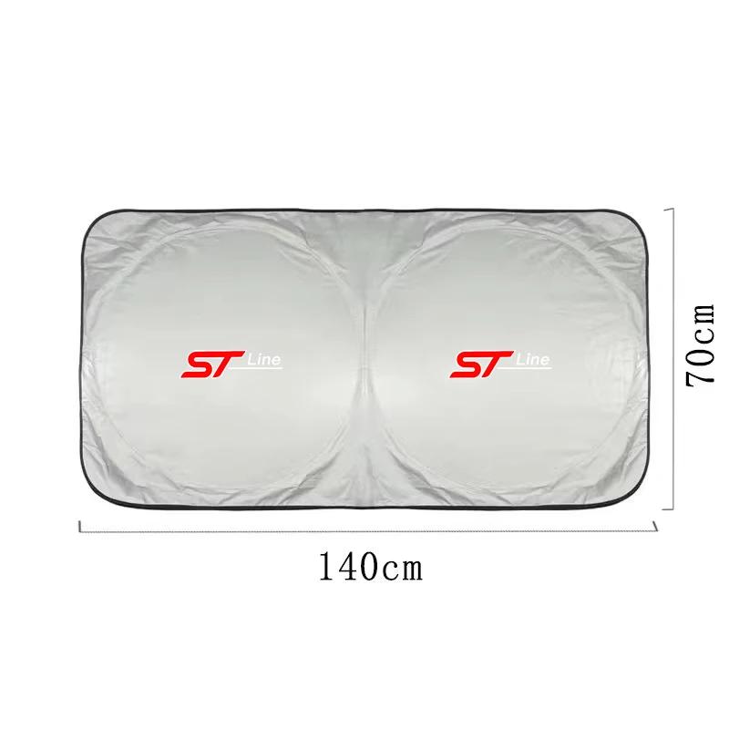 Car Sticker Car Sticker Ford Car Sunshade Umbrella-style Front Glass Sunshade Sunscreen Heat Insulation Cloth For Ford Fiesta Ec