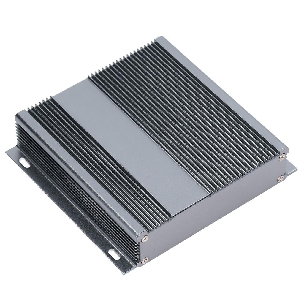 Алюминиевый сплав Электрический ящик Проект распределительный корпус Интегрированный корпус 31x143x130 мм Матовый серый