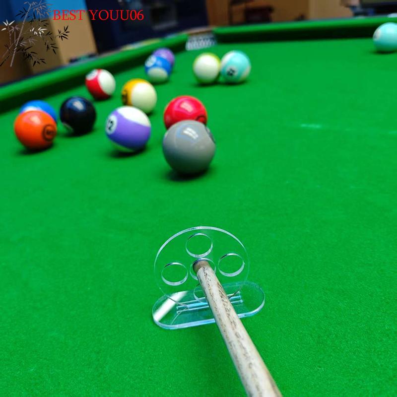 (YOUU06)Billiard Rod Trainer Billiard Stroke Exerciser Transparent 1/5 Holes Pool Cue Stroke Training Device Billiards Accessory