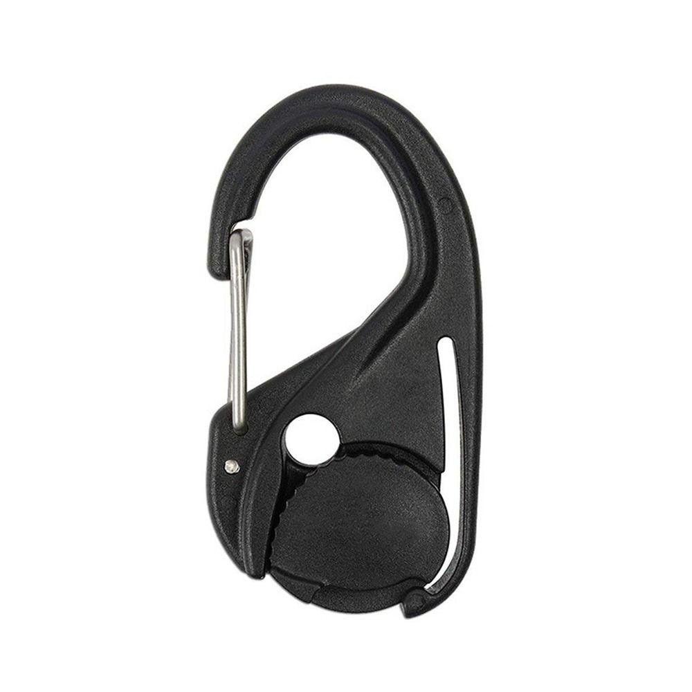 1/2/5pcs Black Cast Hooks Without Knotting Hanging Rope Hook Bundling Buckles  Outdoor Tools