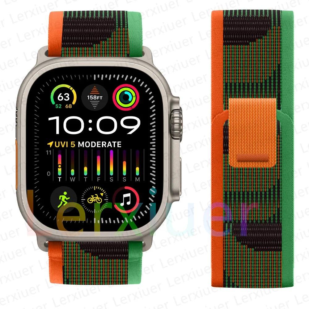 Ремешки для Apple Watch ultra2 ремешок 49мм 46мм 42мм 44мм 40мм 45мм 41мм Trail loop браслет correa iwatch series se 3 7 8 9 10 11